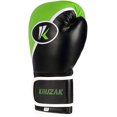 thumbnail image 7 of Kruzak Two-Tone Focus Mitts and Boxing Gloves Set for Kickboxing and Muay Thai MMA Training - Fitness Kit with Punching Pads for Martial Arts and Karate (Black/Green, 14 oz), 7 of 7
