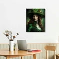 thumbnail image 3 of Acheng St Patrick's Day Canvas Wall Art, Beautiful St Patrick's Day Green Leprechaun Pictures for Wall Decor Retro Wall Pictures Winter Festival Gift Wall Artt for Living Room  pattern1, 3 of 5