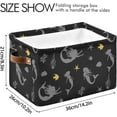 thumbnail image 4 of GZHJMY Dark Mermaid Storage Basket, Durable Canvas With Handles Large Collapsible Storage Bins Boxes for Home Office - 1 Pack Collapsible Organizer, 4 of 7