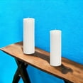 thumbnail image 3 of Set of Two White Flameless Pillar Candles, 3 of 4