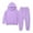 Purple, variant on Girls Boys 2 Piece Tracksuit Athletic Sweatsuits Set Hoodie Sweatshirt and Jogger Sweatpants Clothing Sets for Kids