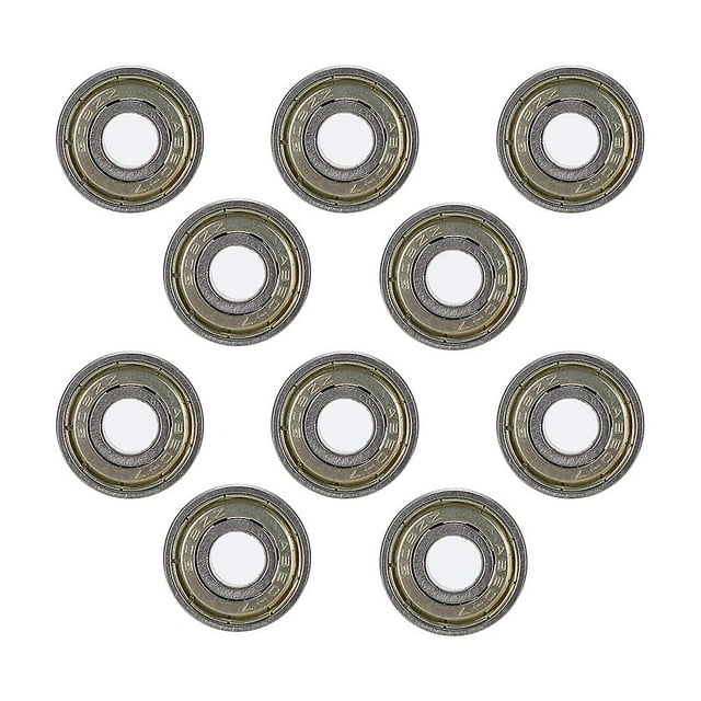 10Pcs 3D Printer Accessories Flanges 608ZZ Chrome Steel Deep Groove Bearings with 2Pcs Protective Masks