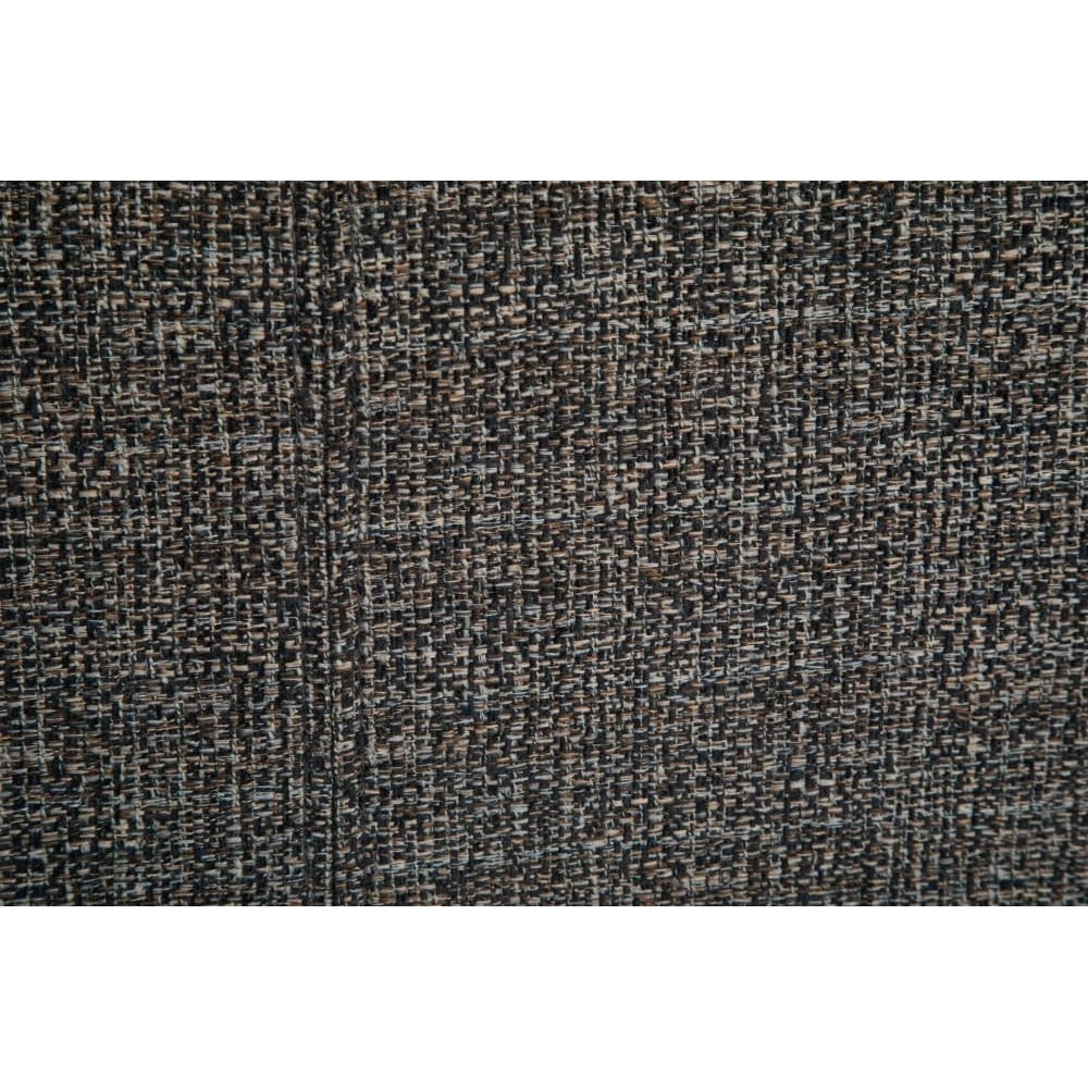Avalon 48 inch Wide Contemporary Storage Ottoman Bench in Dark Grey Tweed Look Fabric