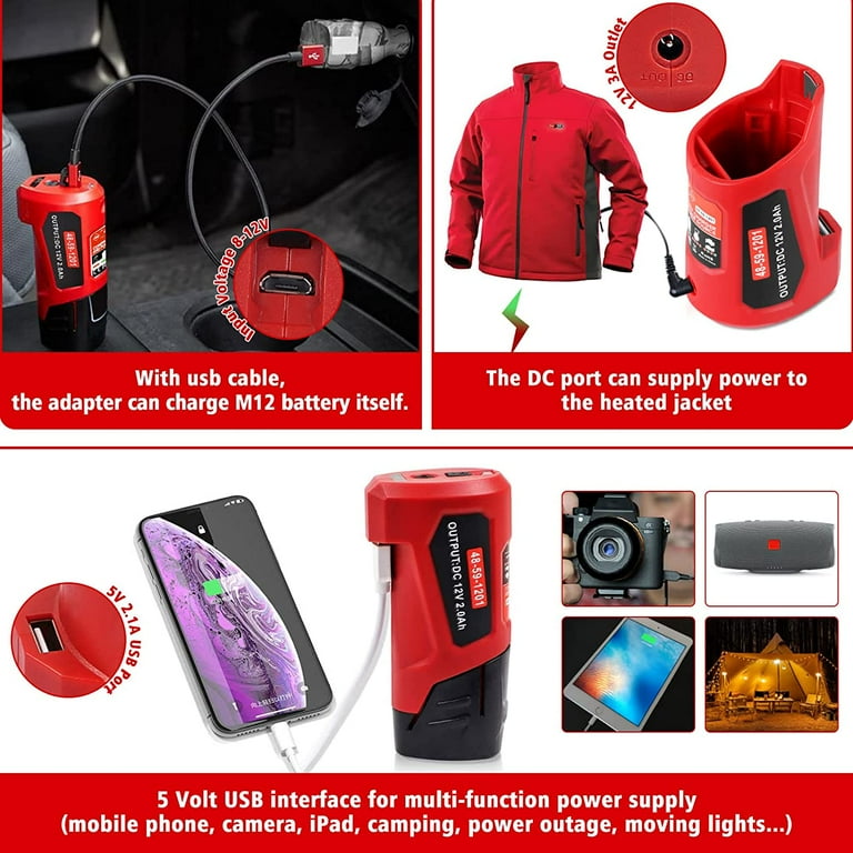 Milwaukee heated jacket battery connector deals