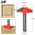 thumbnail image 2 of HUGFEGWE Router Bit, Panel Cabinet Door Making Router Bit, Professional Carbide Milling Cutters for Woodworking 1/4-Inch Shank CA919-112057, 2 of 5