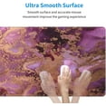 thumbnail image 3 of Wpshijia Mouse Pad Purple Pink Gold Luxury Abstract Marble Texture Gaming Mouse Pad,XXL Large Mouse Pad,Desk Mat with Non Slip Rubber Base,Desk Mat for Keyboard and Mouse 11.8 X 31.5“ Mousepad, 3 of 7