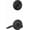 Matte Black, variant on Schlage FC59PEN716IND Custom Single Cylinder Keyed Entry Interior Only Pack - Bronze