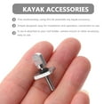 thumbnail image 3 of OUNONA Ensemble de Vis pour Bateau 2 Vis de Queue en Acier Inoxydable pour Kayaks Canoës, 3 of 7