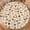 Fall Leaf, variant on Football Round Fitted Tablecloth with Elastic Edge American Football Field Table Cover for 40"-44" Rugby Ball Sport Themed Game Day Stretch Table Cloth for Dining Room Party