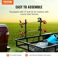 thumbnail image 2 of VEVOR Trimmer Rack, 2 Place Weeder Trimmer Rack, Trim Holder Trailer Rack Carrier , Mount On Landscape Truck Trailer Enclosed Trimmer Rack, 2 of 9