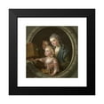 thumbnail image 2 of Charles Amédée Philippe Van Loo 20x20 Black Modern Framed Museum Art Print Titled - The Camera Obscura (1764), 2 of 5