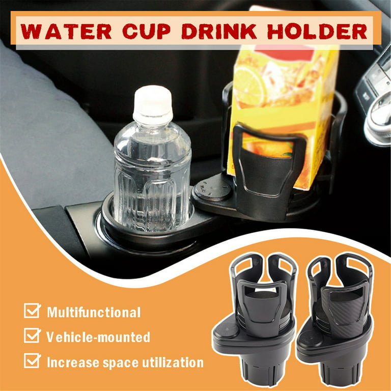 Vikakiooze 2023 Car Cup Holder Expander Adapter, Vehicle-Mounted Water Cup  Drink Holder Multifunctional, 360 Degrees Rotating Car Dual Cup Mount