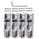 thumbnail image 1 of Puente de Guitarra Bajo Sunnimix juego de 4 piezas individuales de plata, 1 of 6