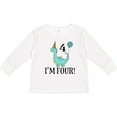 thumbnail image 3 of Inktastic 4th Birthday Dinosaur Party 4 Year Old Boys or Girls Long Sleeve Toddler T-Shirt, 3 of 5