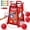 4-in-1 Red, variant on JoyStone Pool Basketball Hoop for Kids, Floating Inflatable Toys with 3 Pool Balls and Pump, Swimming Pool Toy for boys and Girls