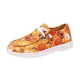 thumbnail image 2 of KEVCHE Halloween Canvas Shoes with Pumpkin Print for Women, Lightweight Breathable Slip On Low Top Sneaker for Travel Commuting Daily Wear, Festive Halloween Canvas Shoes, 2 of 7
