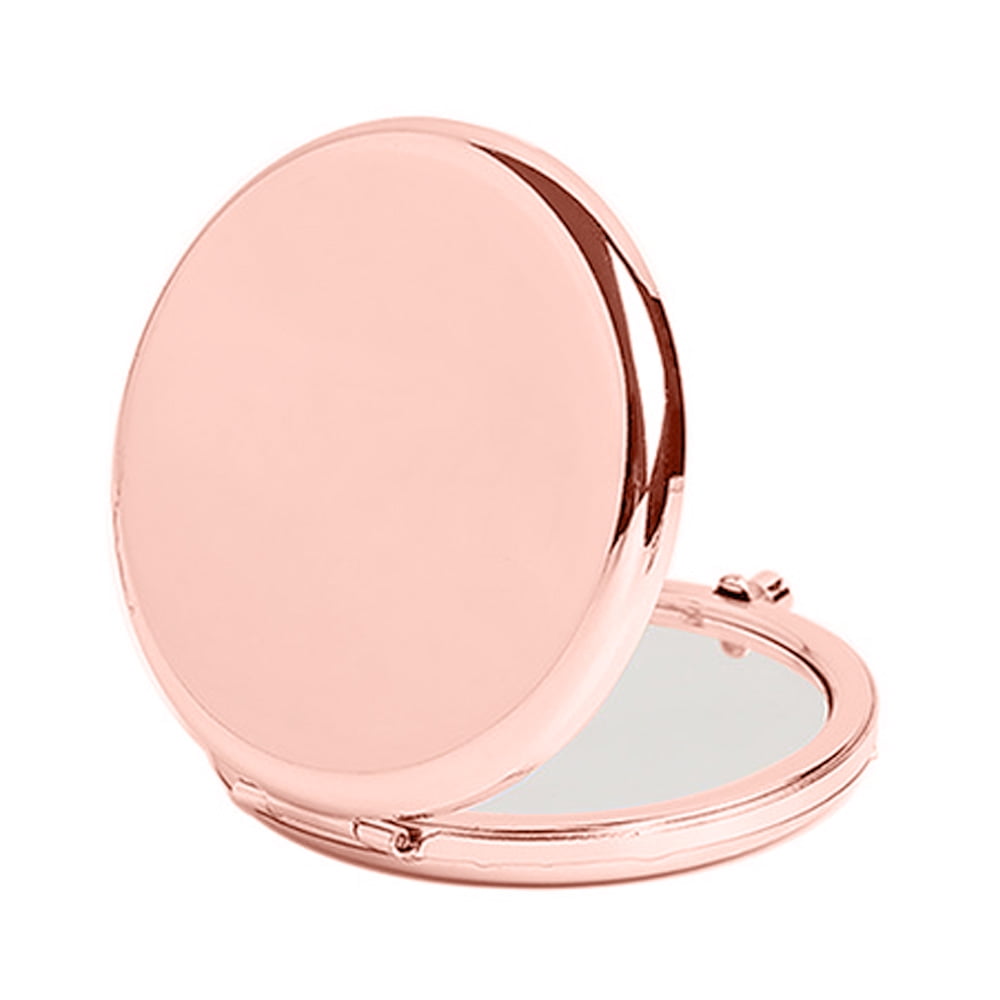Magnifying Compact Cosmetic Mirror for Purse,Mpowtech Folding Vanity Mini  Pocket Mirror,Handheld 2 x 1x Magnification Small Travel Makeup Mirror  (Black-Square) : Amazon.in: Beauty