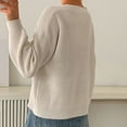 thumbnail image 5 of AherBiu Cardigan Sweaters for Women Button down V Neck Ribble Knitted Outwear Jackets, 5 of 5