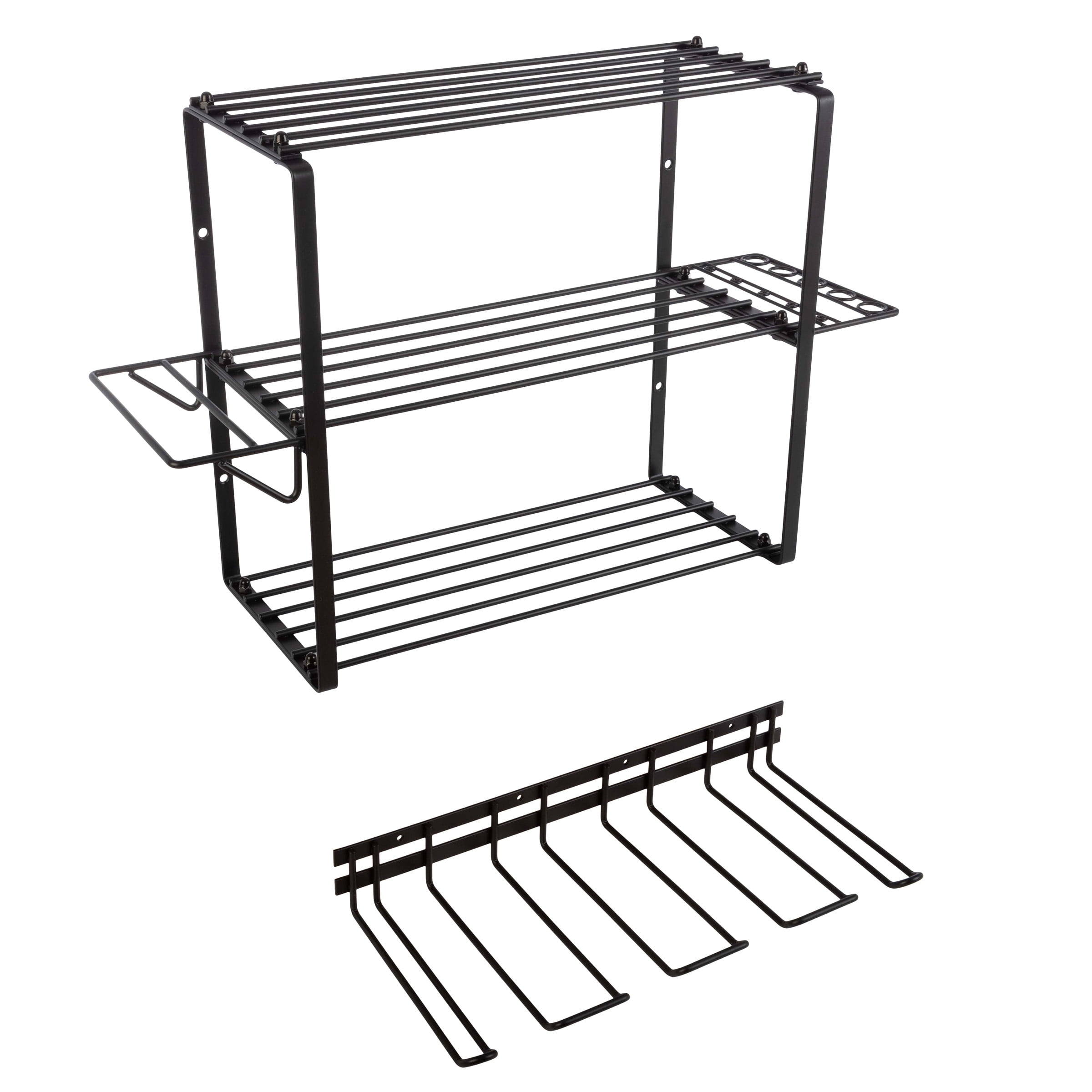 Stalwart Power Tool Organizer - 4-Tier Garage Shelving - 140lb Max Capacity