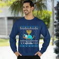 thumbnail image 3 of Christmas Sweatshirt, This Is My Pajamakah Funny Sloth Hanukkah Sweatshirt, Unique Hanukkah Holiday Jumper, Funny Jewish Festival Gift, 3 of 5