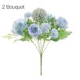 thumbnail image 1 of Flor de peonía artificial oficina en casa ramo floral decoración fiesta tela de seda peonía falsa, azul lago 2 Piezas Methold HA6619-03B*2, 1 of 4