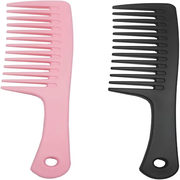 BPPEG 2Pcs Hair Comb Set Wide Tooth Comb for Men Women, Large