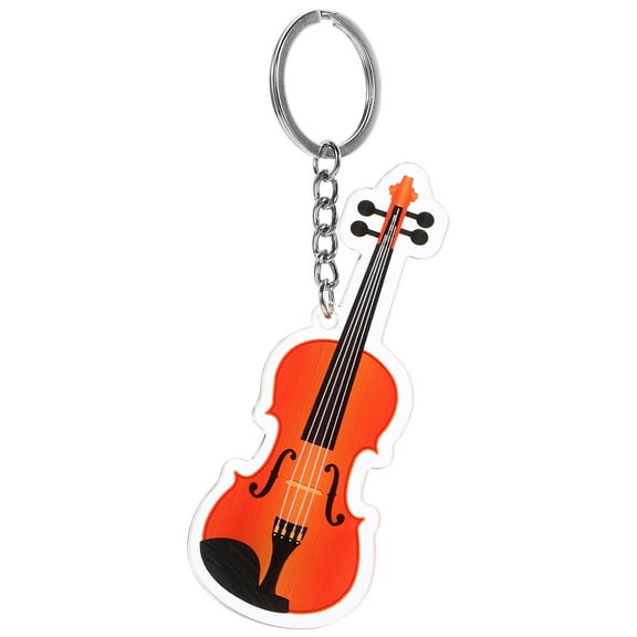 Zehuanyu  Violin Keychain Ring Carabiner Card Instruments Wallet Music Decor