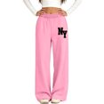 thumbnail image 6 of Puntoco Kids Print Fleece Lined Jogger Pants Warm Winter Sweatpants with Side Pockets Pink-A, 6 of 6