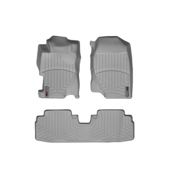 WeatherTech Custom Fit FloorLiners compatible with 2001-2005 Honda Civic - 1st & 2nd Row, Grey