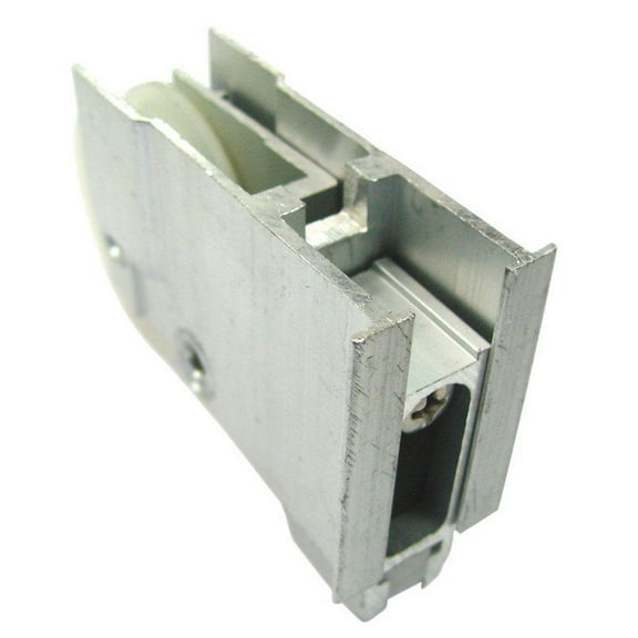 Barton Kramer 5497631 1.66 in. Dia. x 0.37 in. Aluminum & Nylon Glass Door Roller Assembly