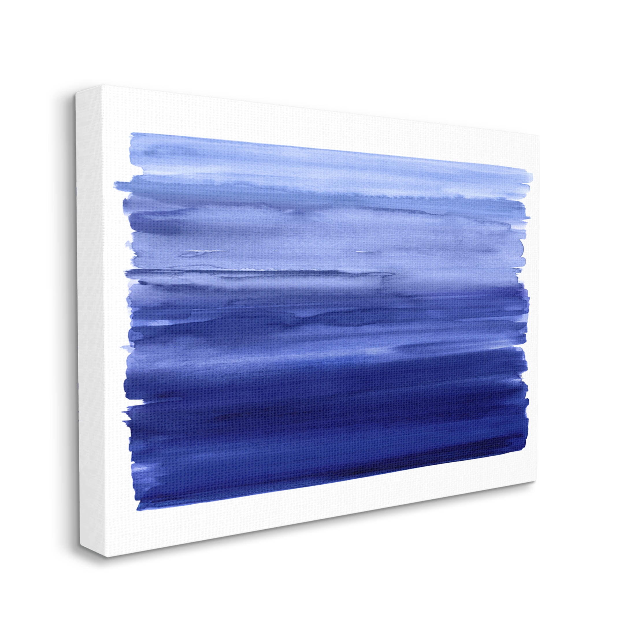 Stupell Industries Brushed Blue Gradient Form Graphic Art Gallery Wrapped Canvas Print Wall Art, Design by Allie Corbin