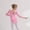 Pink, variant on LYMAYTER Girls Basic Dance Leotard Long Sleeve Crisscross Ballet Dance Gymnastic Sets for Kids 3-11Y