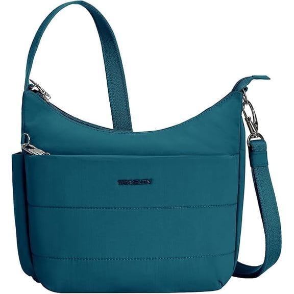 Travelon Anti-Theft Roam Medium Crossbody, Capri Blue