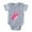 Heather Gray, variant on CafePress - Swallow_Pink - Cute Infant Baby Football Bodysuit