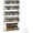 White, variant on Wall Mount Spice Rack Organizer 5 Tier Height-Adjustable Hanging Spice Shelf Storage for Kitchen Pantry Cabinet Door, Dual-Use Seasoning Holder Rack with Hooks, White