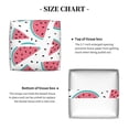 thumbnail image 5 of Sikiie Watermelon Leather Tissue Box Cover Square, tissue box holder, Tissue Box with Bottom Belt-5.2”x5.2”x5.2”, 5 of 7