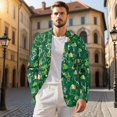 thumbnail image 3 of Uorisanigo Blazer Casual for Men Size 2XL Knit Sports Blazers One Button Blazer Jacket Breathable Suit Jacket Mens St Patrick Day Outfits, St Patrick Shamrock, 3 of 6