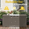 thumbnail image 4 of Homall 100 Gallon Outdoor Box Deck Plastic Resin Storage Box, Brown, 4 of 7