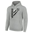 thumbnail image 2 of Men's Starter  Heather Gray Los Angeles Kings Color Scratch Fleece Pullover Hoodie, 2 of 3
