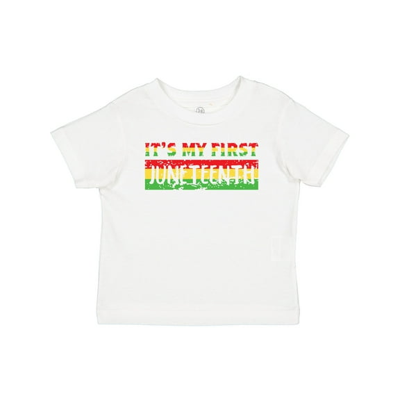 Inktastic It's My First Juneteenth Red, Yellow, and Green Boys or Girls Baby T-Shirt