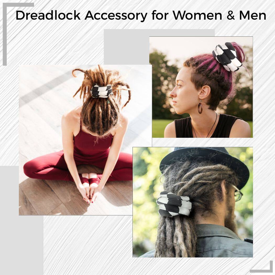Spiral Lock Haargummi Für Dreadlocks | Biegsamer Haarhalter Für Pferdeschwanz & Dutt | 66 Cm Lang | Für Frauen & Männer