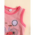 thumbnail image 5 of Bagilaanoe 2pcs Toddler Baby Boy Short Pants Set Cartoon Embroidery Sleeveless  Tank Tops + Shorts 6M 12M 18M 24M 3T Kids Casual Summer Outfits, 5 of 9