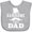 AC-Heather Grey, variant on Inktastic Handsome Like Dad with Top and Mustache Boys Baby Bib