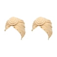 thumbnail image 4 of Sonducket Knot Turban Hijab Beanie Color sólido Moda Headwrap Stretch Headscarf Twisted Bonnet Caps Wedding Banquet Beige Beige 2Conjunto, 4 of 6