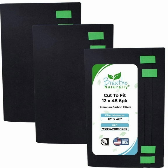 Cut to Fit Carbon Filters - 12x48 6pk