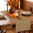 thumbnail image 6 of Farmhouse Table Runner - 70 Inch Long Country Chic Plaid Gingham Burlap Texture Cotton and Linen Blended Dress Scarves Farmhouse Table Runner for Kitchen Dining, Coffee Table, 13" x 70", 6 of 8
