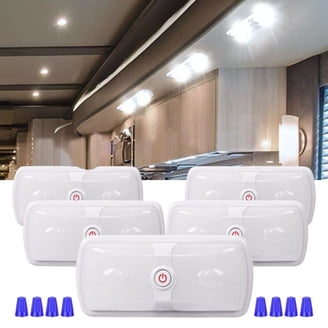 For RV Boat Camper Trailer Double Dome Light 5PCS 12V Interior LED