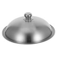 thumbnail image 1 of Thickened Round Pan Cover Stainless Steel Pot Lid 1 Set Household Pan Lid Home Supply, 1 of 9