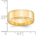 thumbnail image 3 of Primal Gold 14 Karat Yellow Gold 8mm Flat with Step Edge Band Size 14, 3 of 6