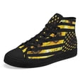 thumbnail image 6 of Sunflower America Us High Top Canvas Shoes Sneakers Black Size 12, 6 of 7